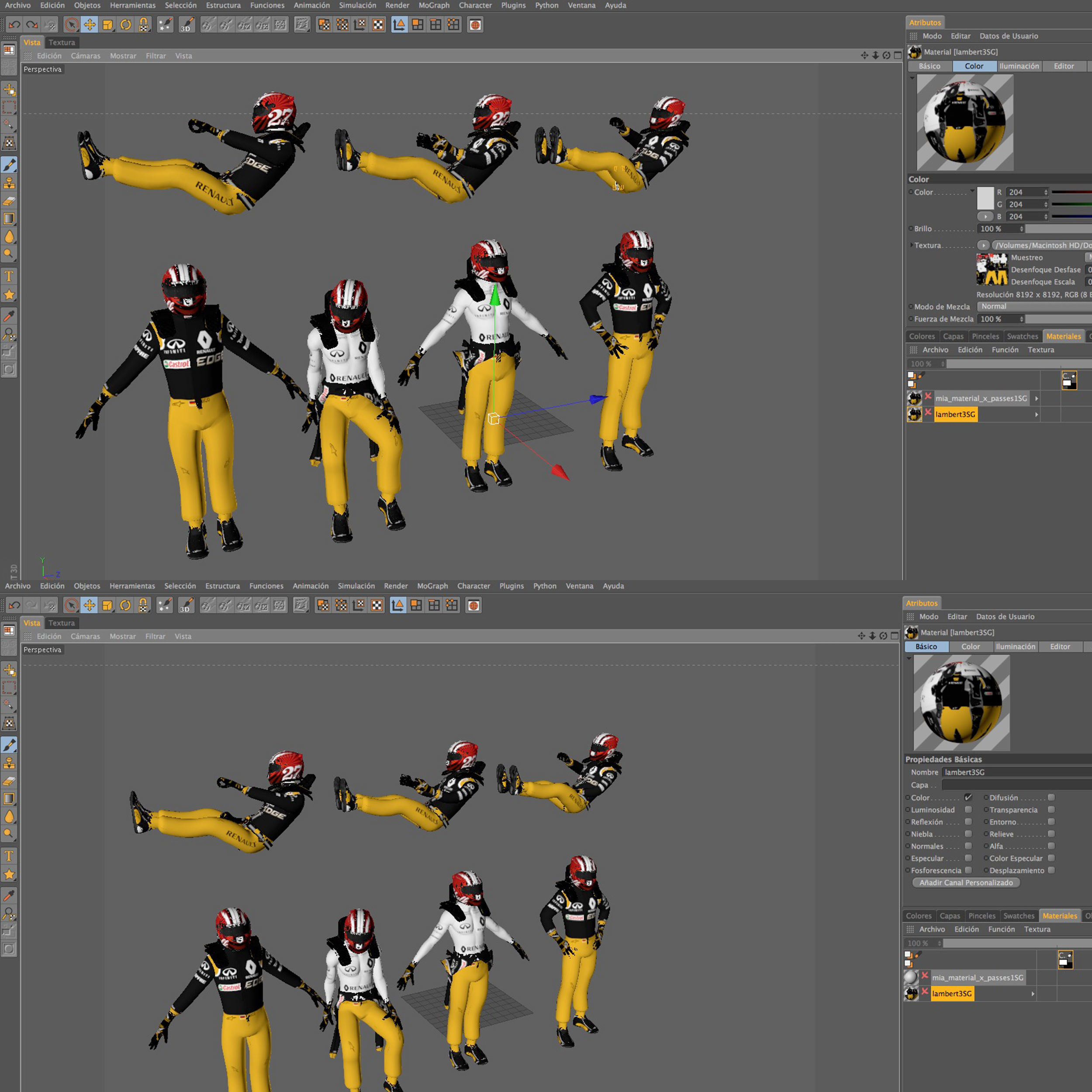 Nico Hulkenberg 2017 Low-poly 3D model_11