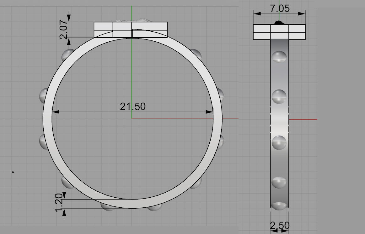 Jesus in cross ring gold R 230  3D print model_4