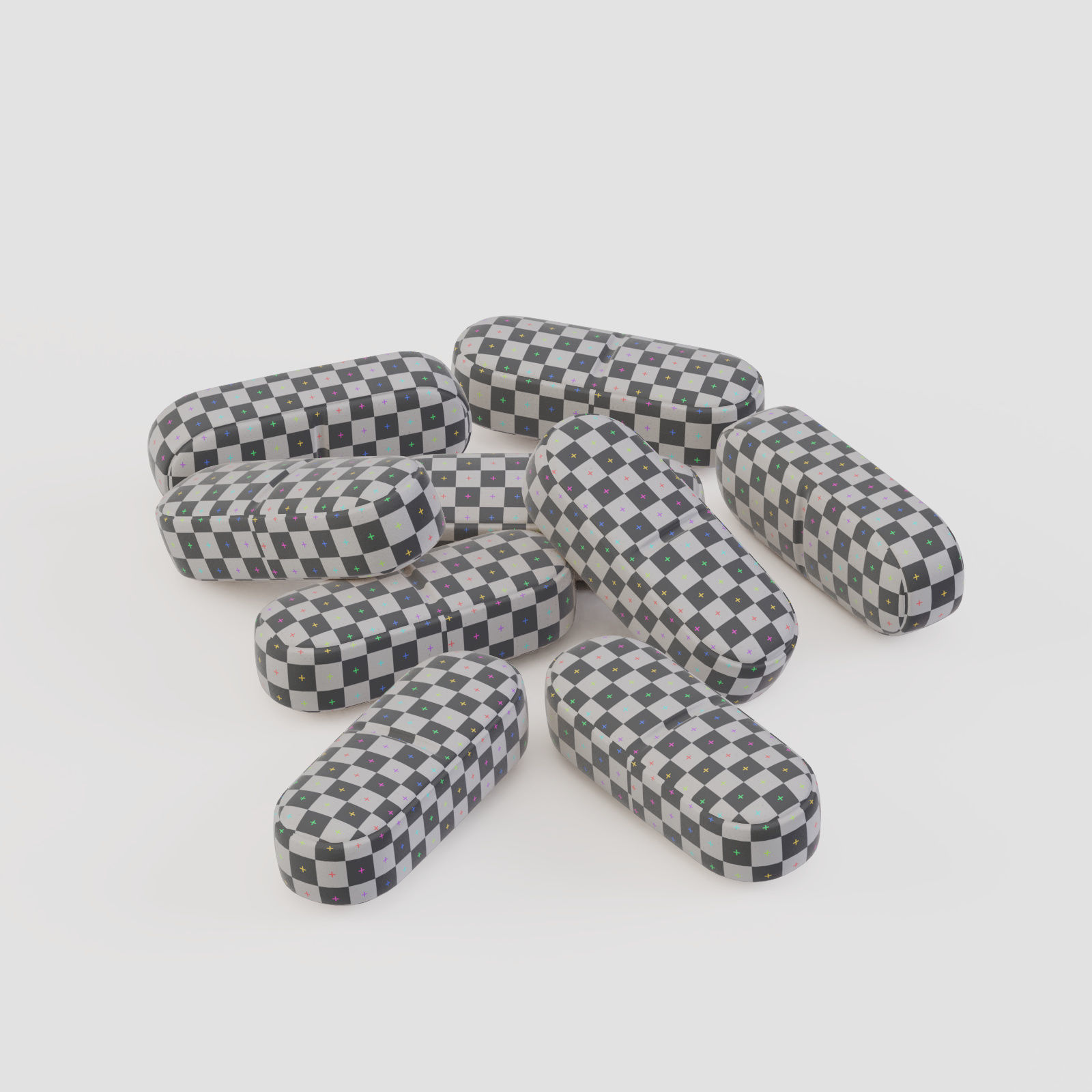 Medicine Pills Blister 3D model_23