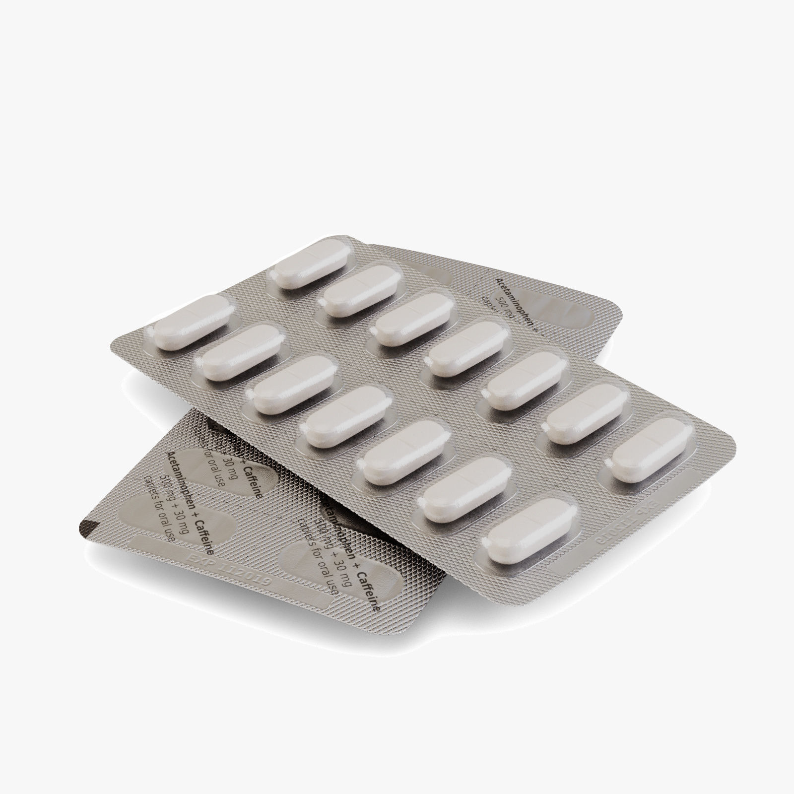 Medicine Pills Blister 3D model_0
