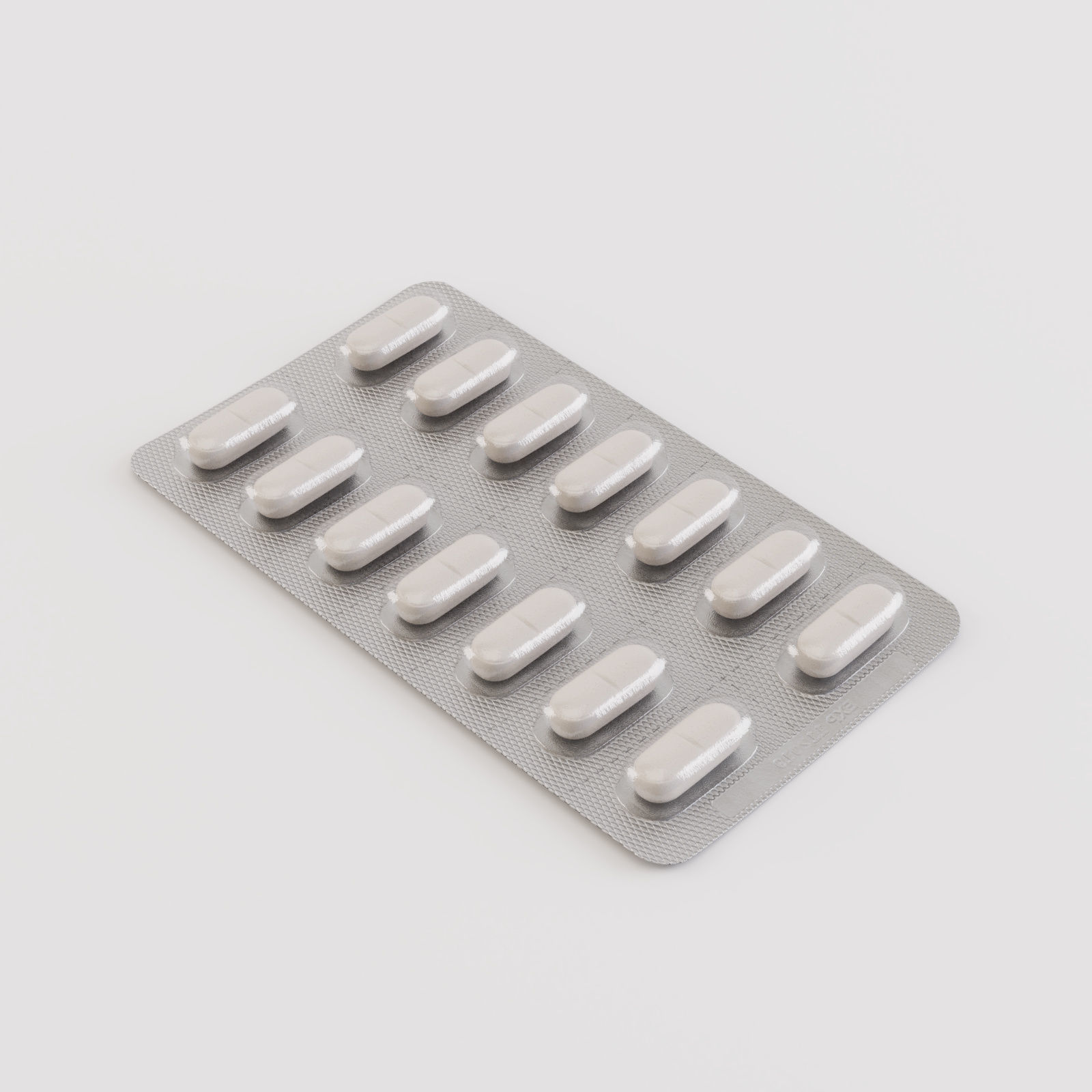 Medicine Pills Blister 3D model_1