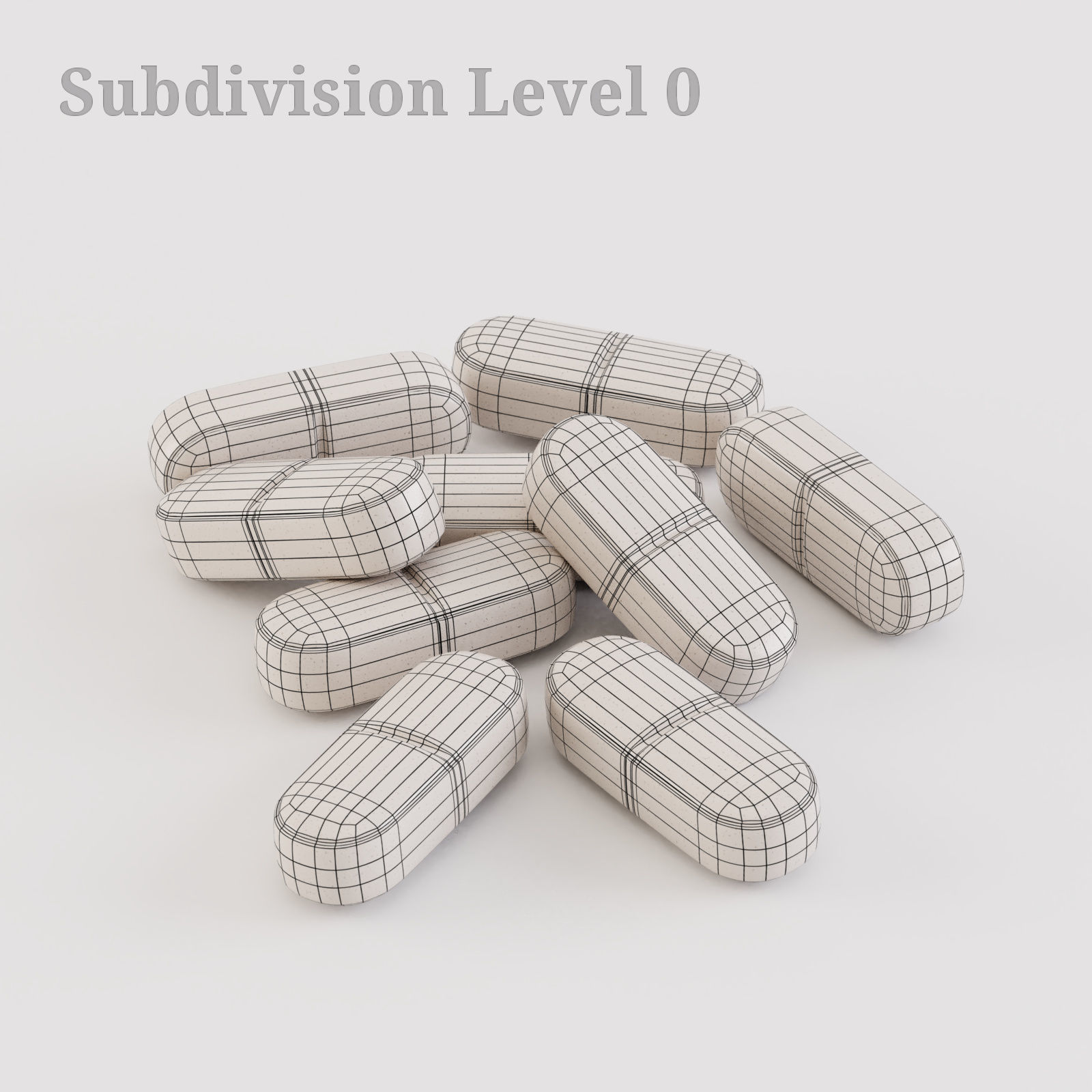 Medicine Pills Blister 3D model_21