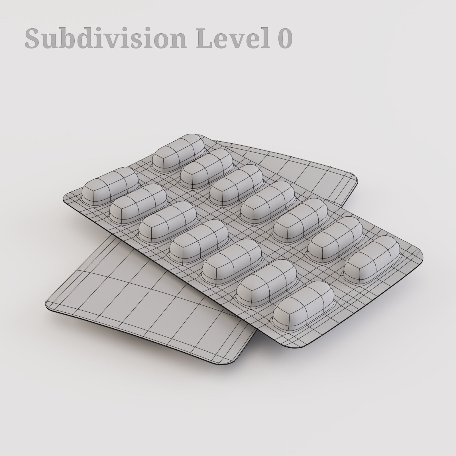Medicine Pills Blister 3D model_12