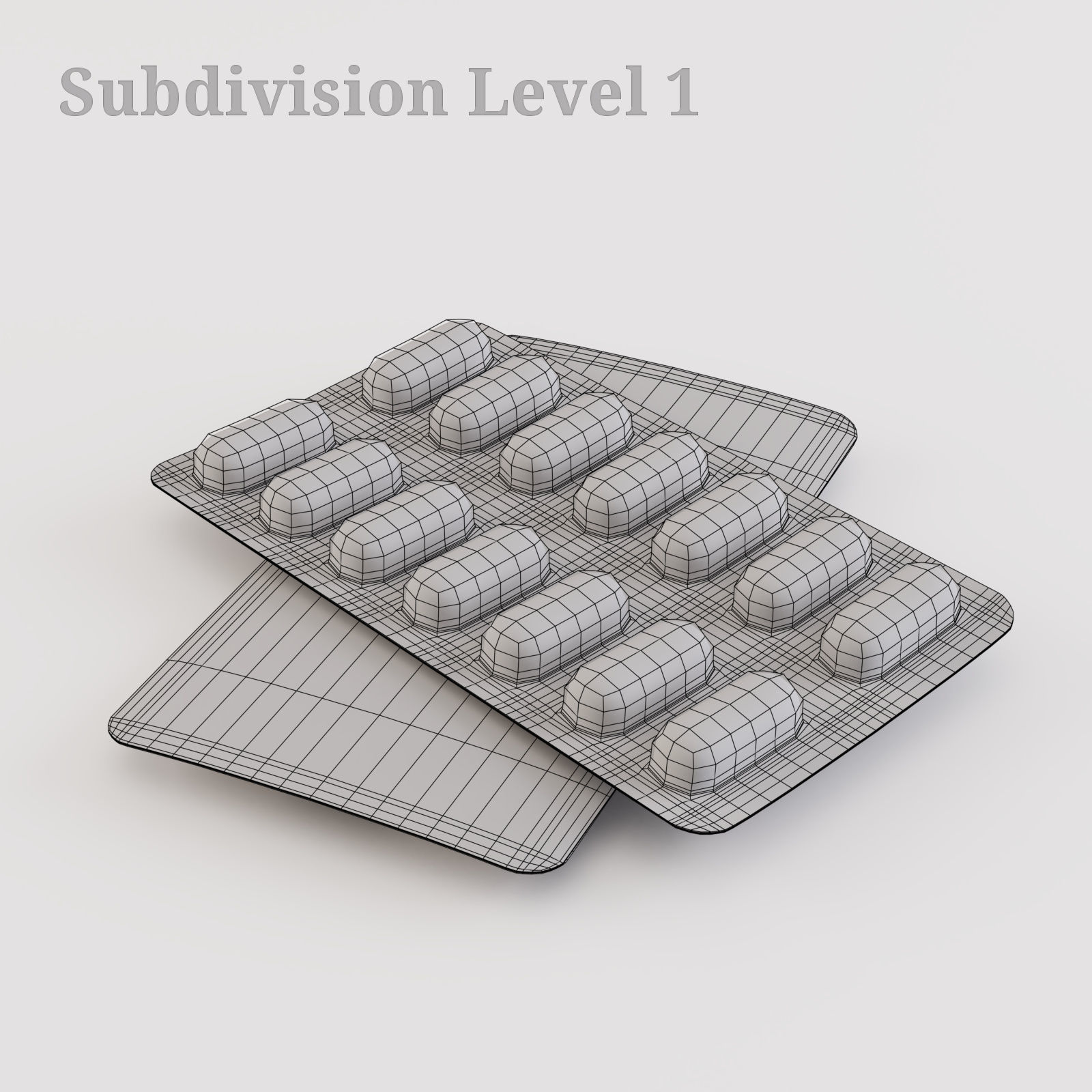 Medicine Pills Blister 3D model_13