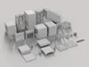 3D model Dungeon and Cavern Modular Kit with Mine Tunnels VR / AR / low ...