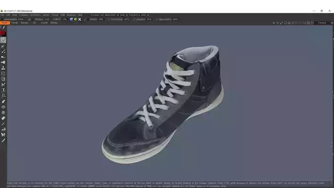Sneaker Low-poly 3D model shoe
