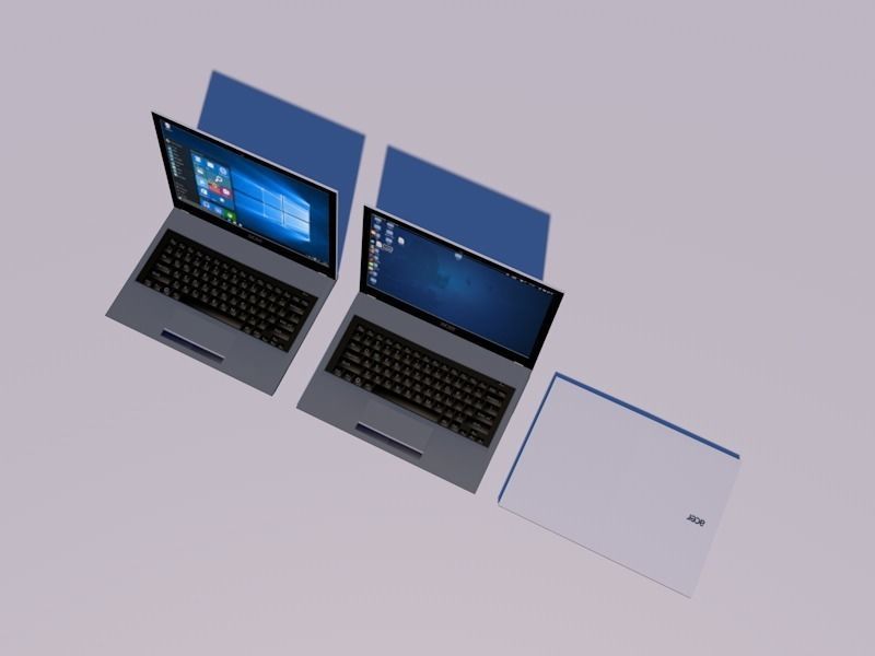 notebook acer F15-573-566F Free low-poly 3D model_5