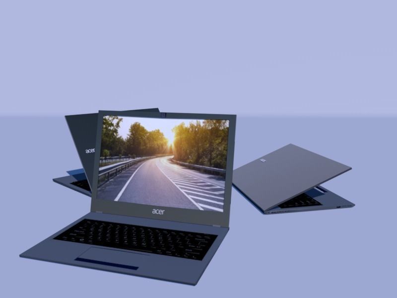 notebook acer F15-573-566F Free low-poly 3D model_7