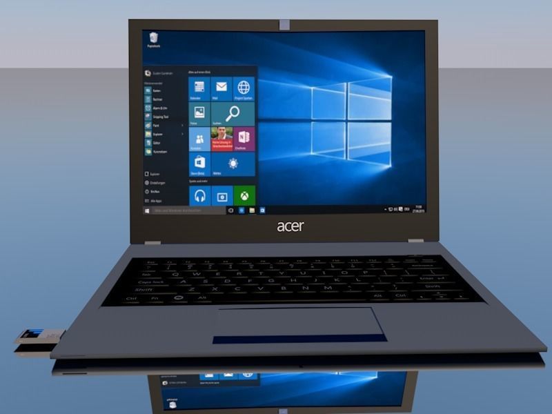 notebook acer F15-573-566F Free low-poly 3D model_12