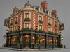 3D model Traditional British Pub Architectural Building 3D Model VR ...