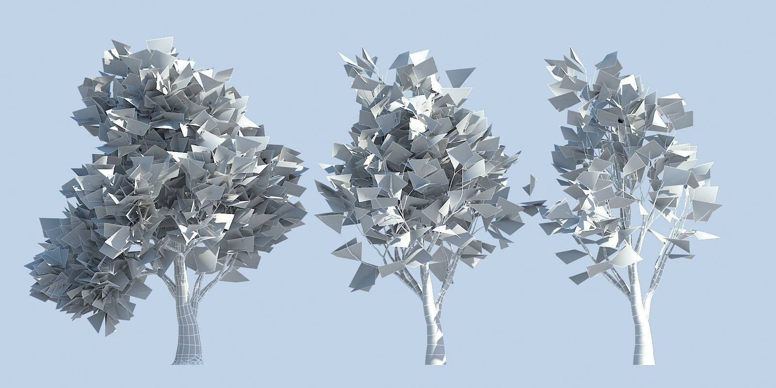 Lowpoly 3Dmodel tree VR AR game 3LOD number39 Low-poly 3D model_2