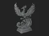 Rising Phoenix Bird Statue Design 8 - 3D Print Model 3D model 3D ...