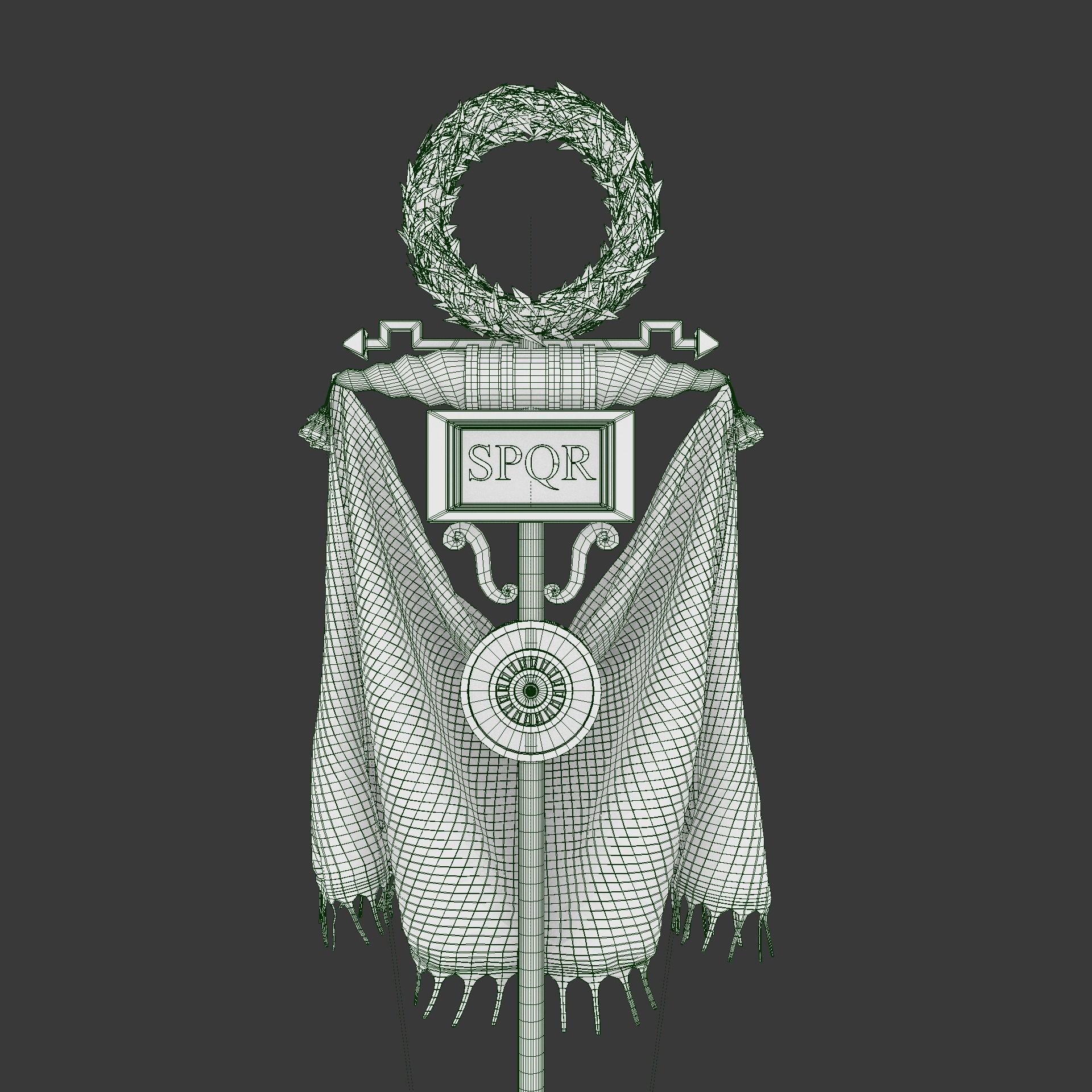 Roman Vexillum 3D model_3