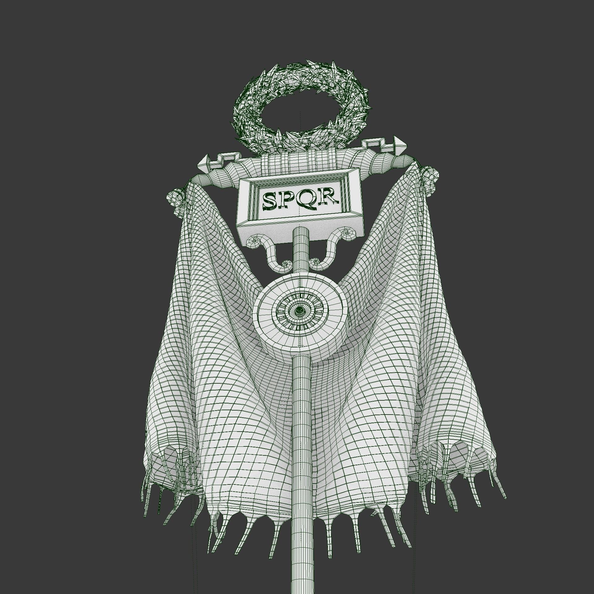 Roman Vexillum 3D model_4