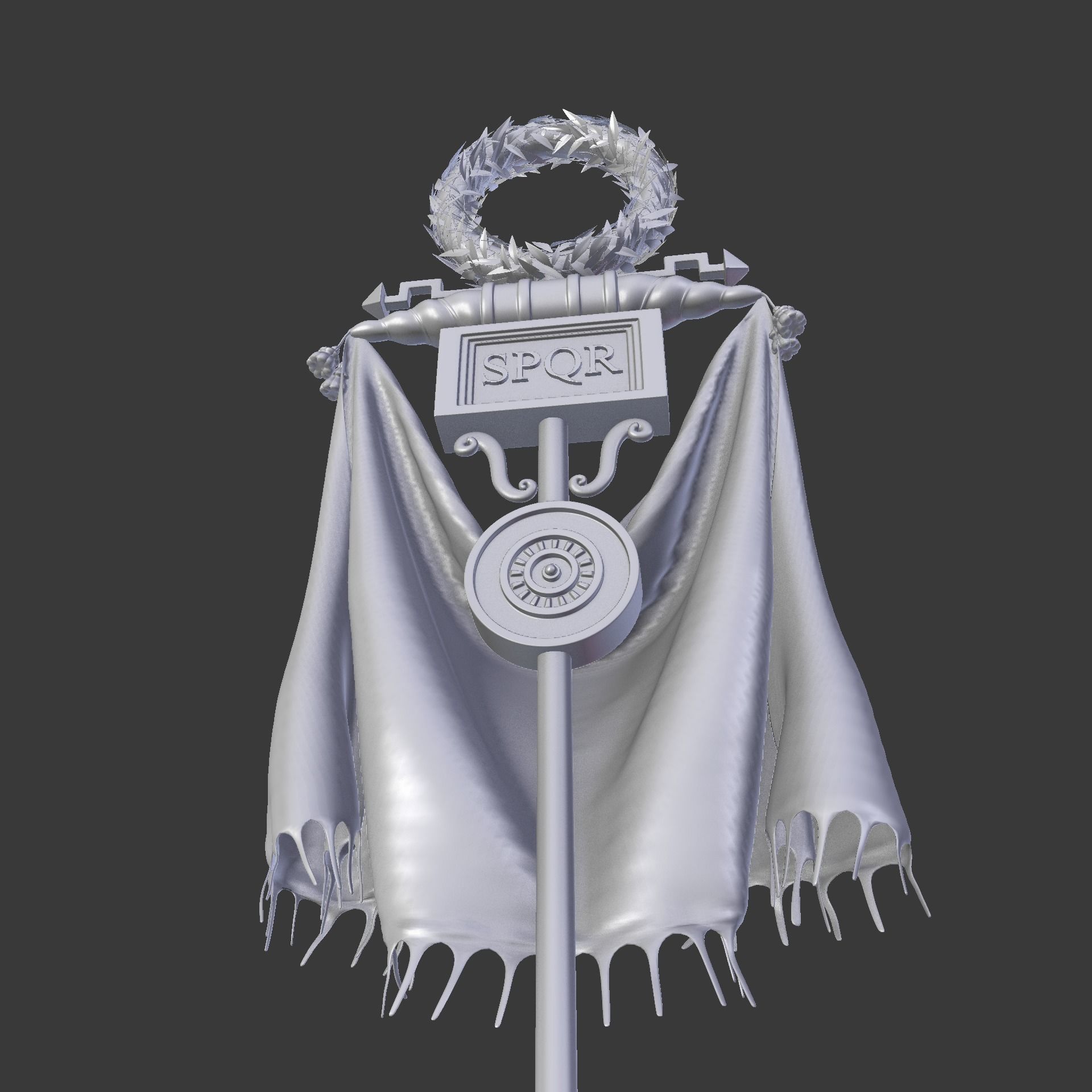Roman Vexillum 3D model_5