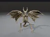 3D model Undead Bone Dragon - Rigged and Animated VR / AR / low-poly ...