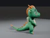Cute Baby Dragon - Rigged and Animated 3D model | CGTrader