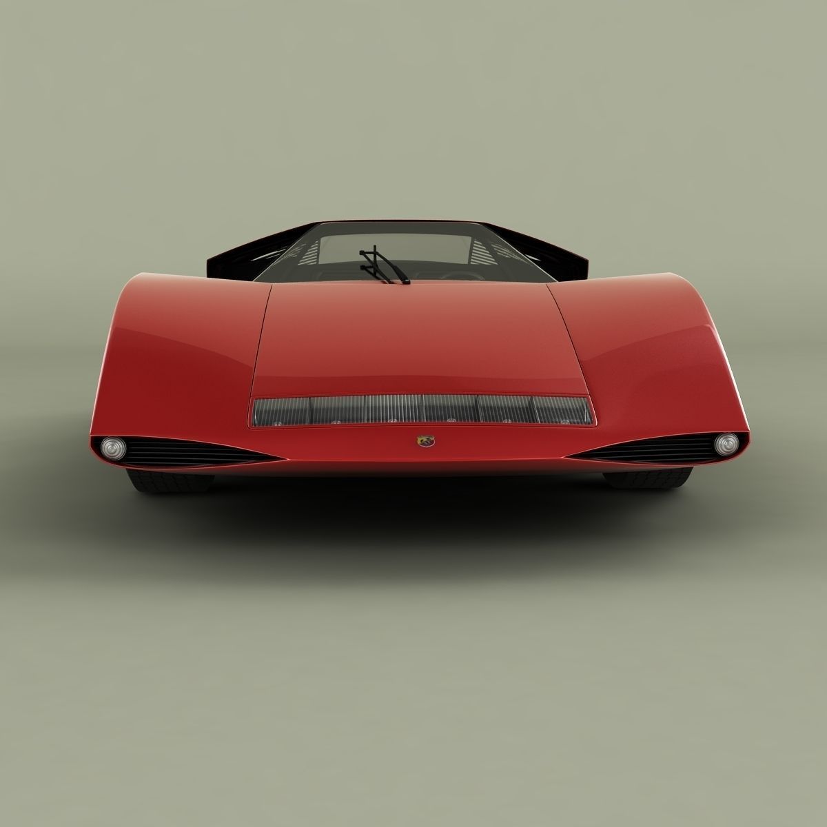 Fiat Abarth 2000 Scorpione 3D model_4