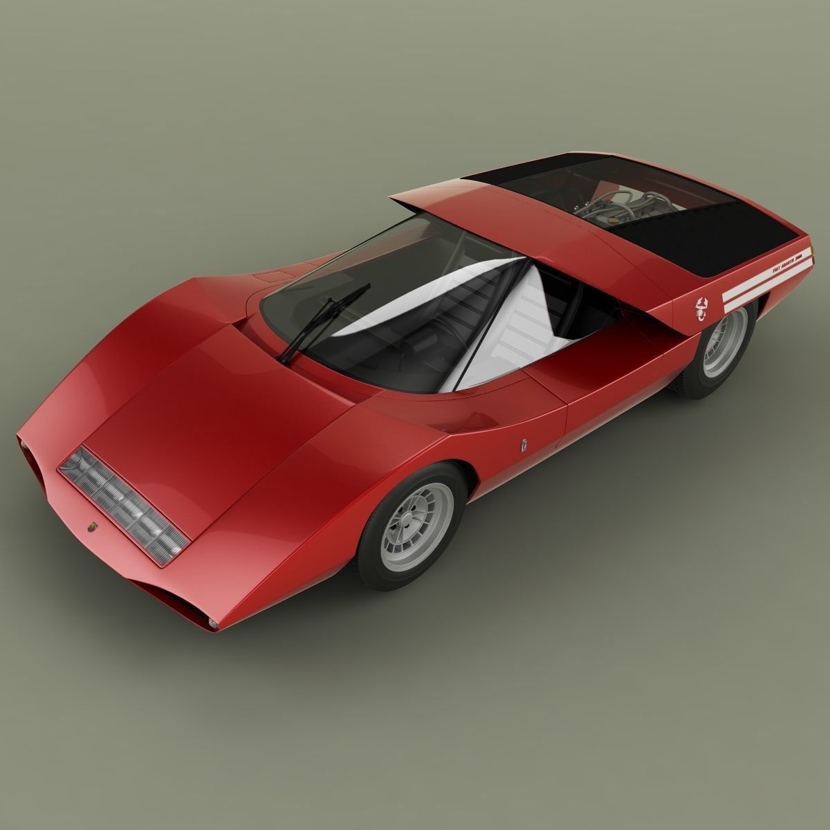 Fiat Abarth 2000 Scorpione 3D model_5