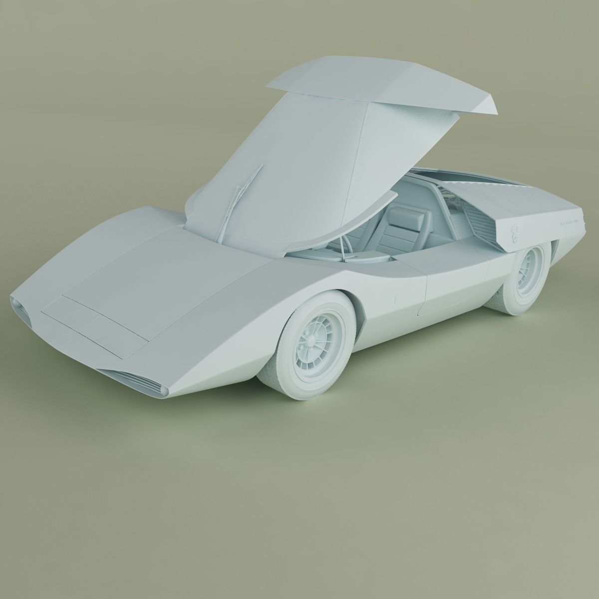 Fiat Abarth 2000 Scorpione 3D model_11