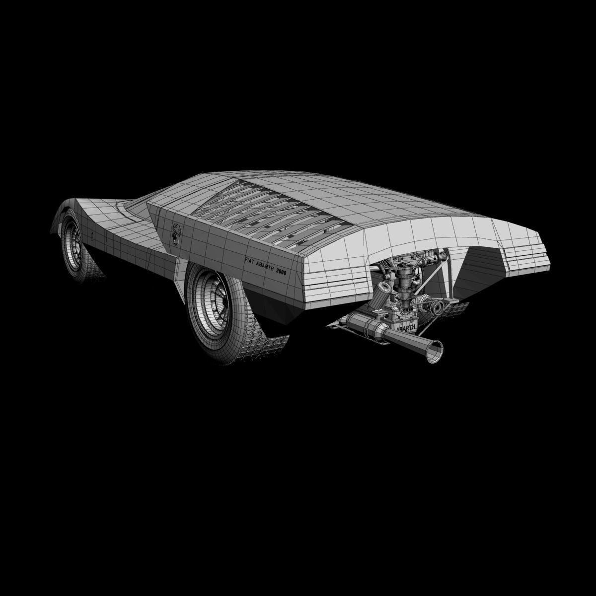 Fiat Abarth 2000 Scorpione 3D model_16
