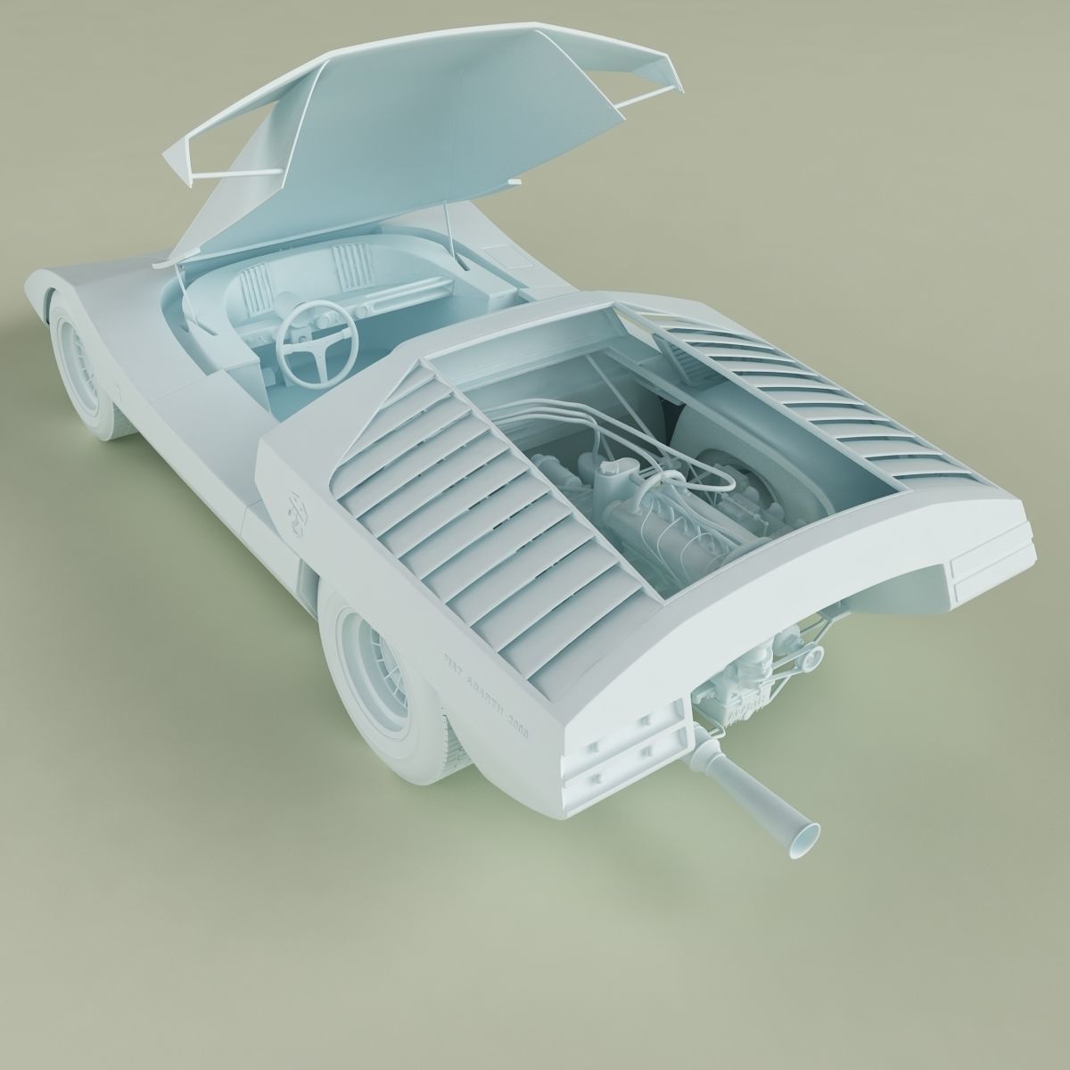 Fiat Abarth 2000 Scorpione 3D model_13
