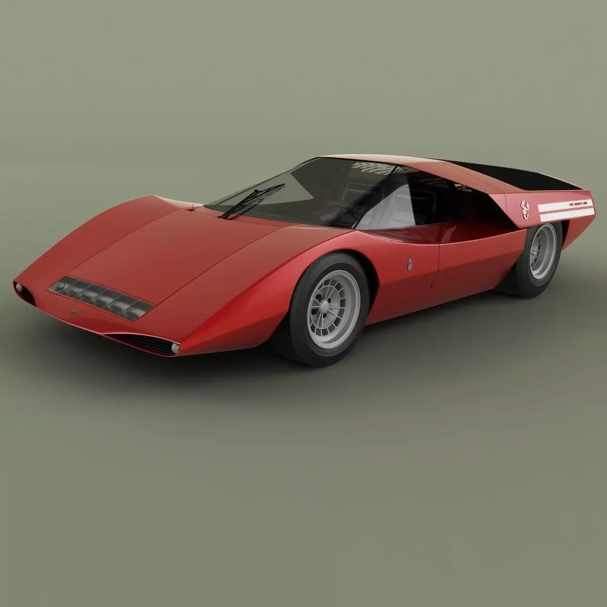 Fiat Abarth 2000 Scorpione 3D model_0