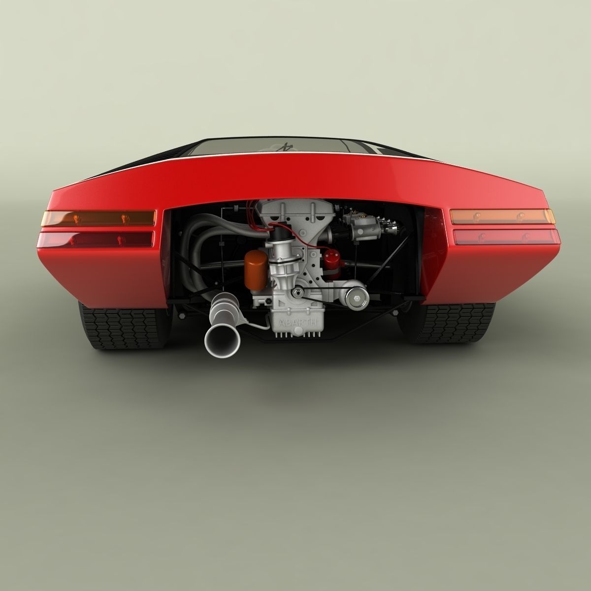 Fiat Abarth 2000 Scorpione 3D model_3