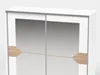 Mirrored Wardrobe With White Wood Accents 3D model animated rigged ...