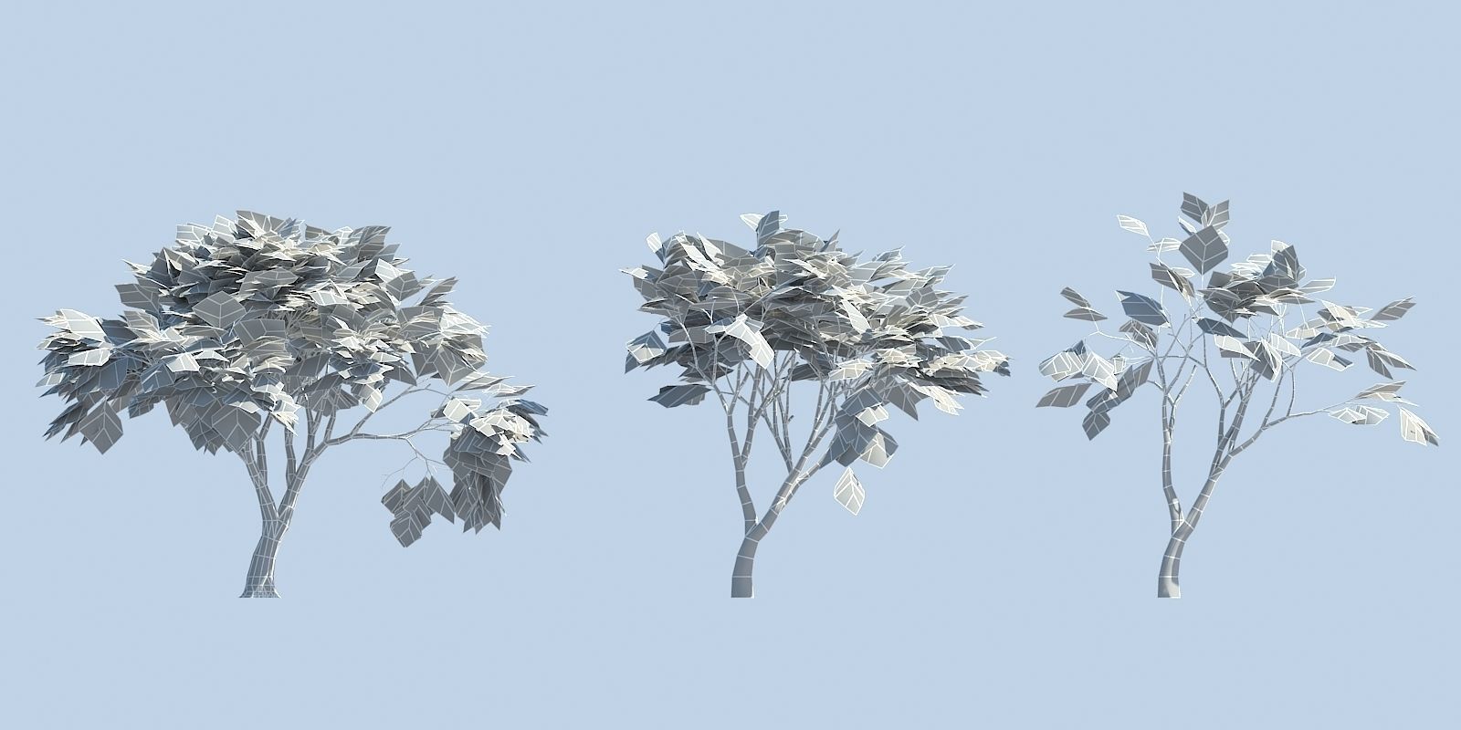 Lowpoly 3Dmodel tree VR AR game 3LOD number49 Low-poly 3D model_1