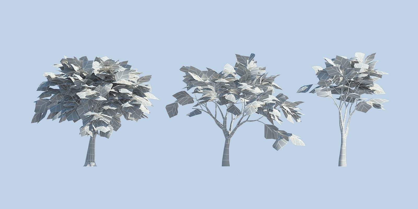 Lowpoly 3Dmodel tree VR AR game 3LOD number50 Low-poly 3D model_1