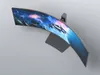 Computer Monitor With Curved Widescreen 3D model | CGTrader