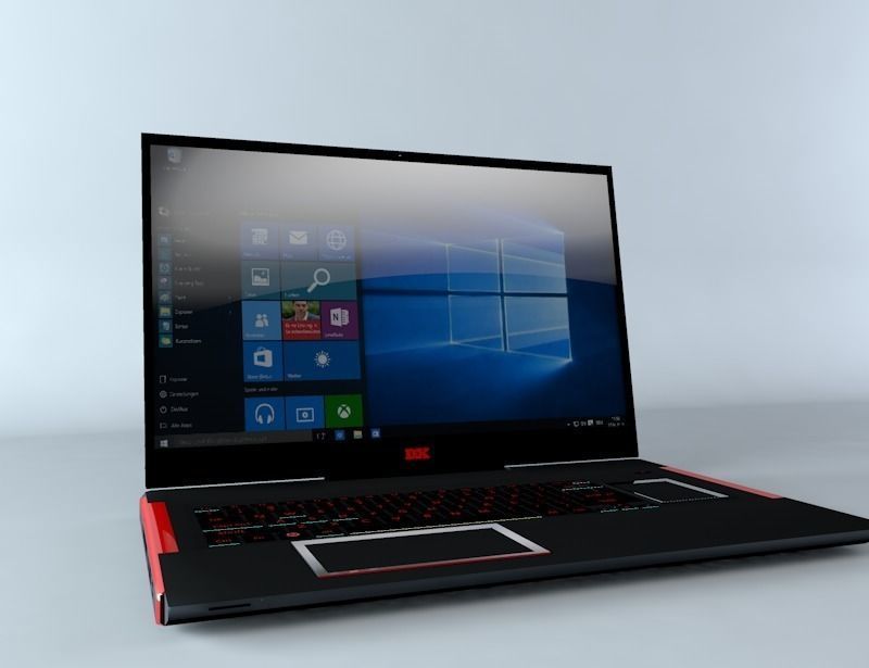 Notebook  DX F4-750 i7 Free 3D model_1