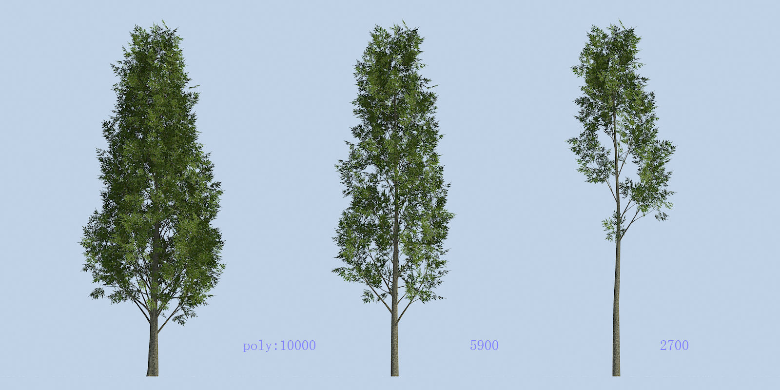 Lowpoly 3Dmodel tree VR AR game 3LOD number56 Low-poly 3D model_2