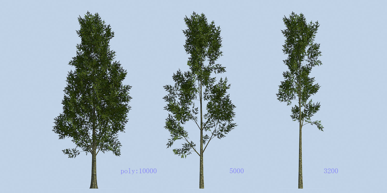 Lowpoly 3Dmodel tree VR AR game 3LOD number57 Low-poly 3D model_2