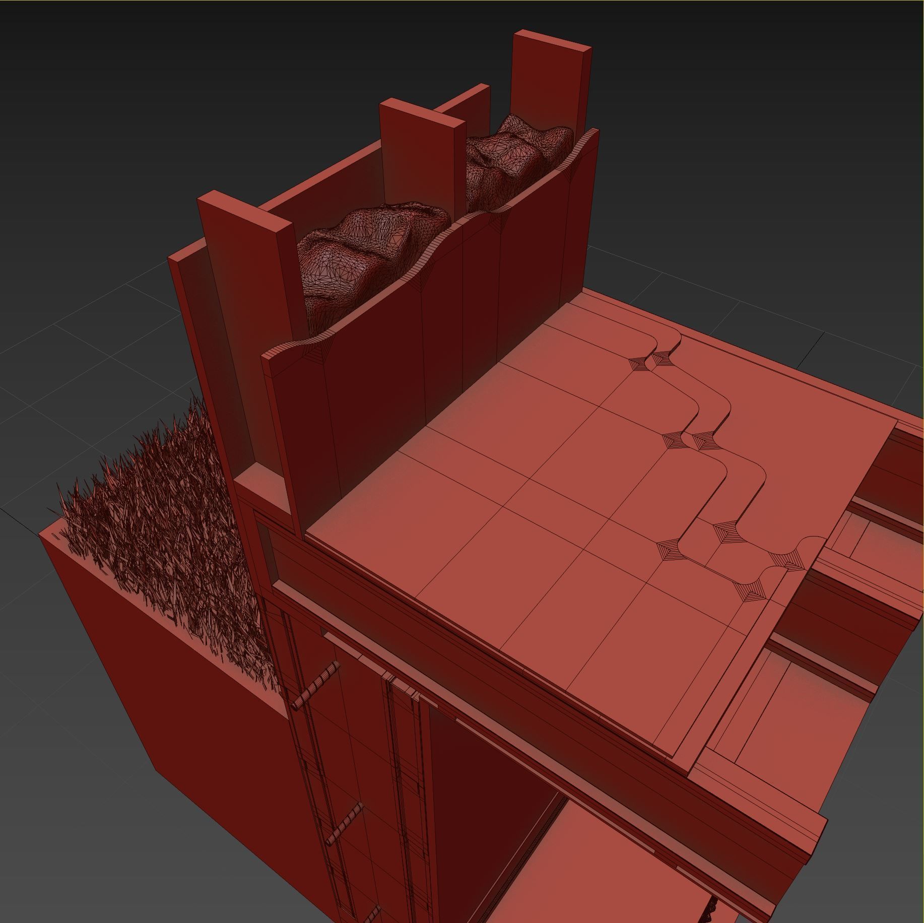 Wall Cross Section Insulation 3D model_19