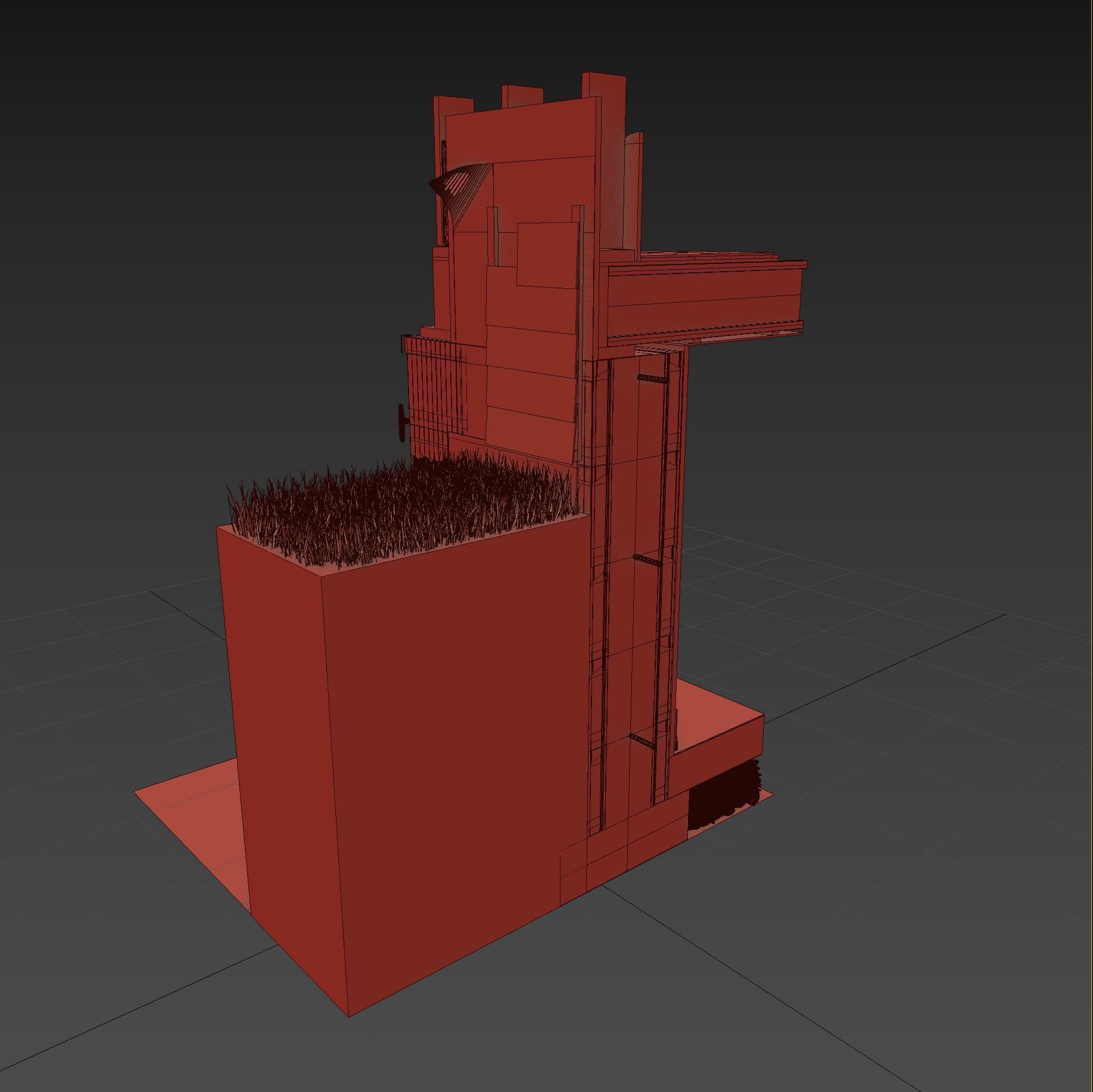 Wall Cross Section Insulation 3D model_20