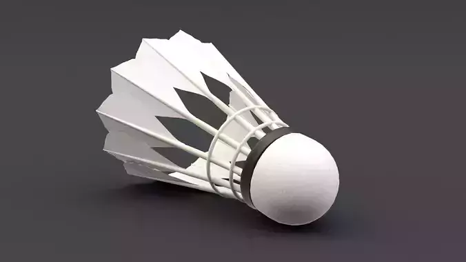 Badminton Shuttlecocks Low-poly 3D model