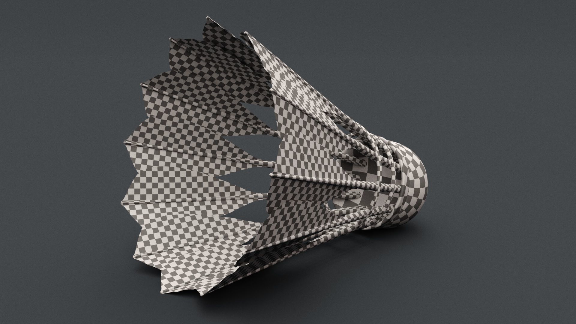 Badminton Shuttlecocks Low-poly 3D model_5