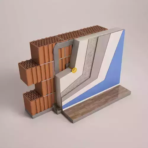 Wall Insulation Model 3D model