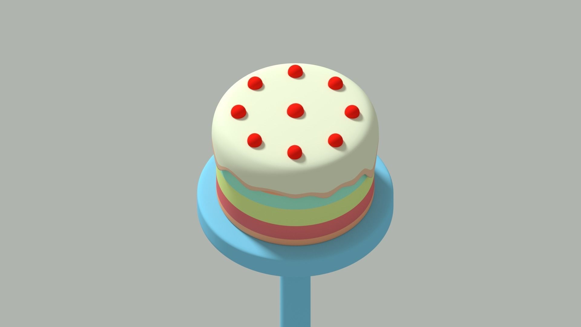 Cake 3D model 3D model_1