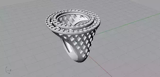 cab double halo pave ring