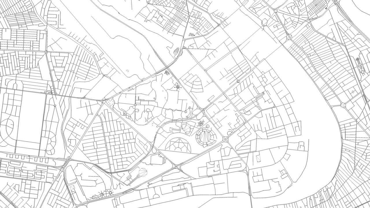 Baghdad Road Network and Streets 3D model_10