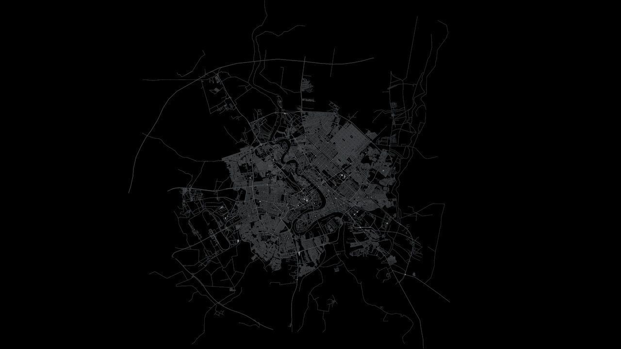 Baghdad Road Network and Streets 3D model_7