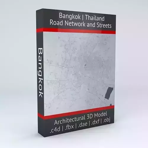 Bangkok Road Network and Streets 3D model