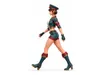 3D model Stylized Female Military Captain Rigged 3D Game Character VR ...