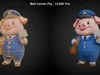 3D model Cute Pig Characters Pack VR / AR / low-poly | CGTrader