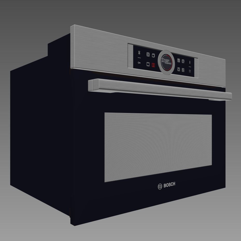 Built-in microwave CBG675BS1B brushed steel Serie 8 3D model_3