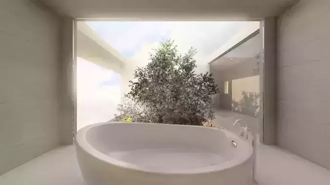 Minimalist House 3D model