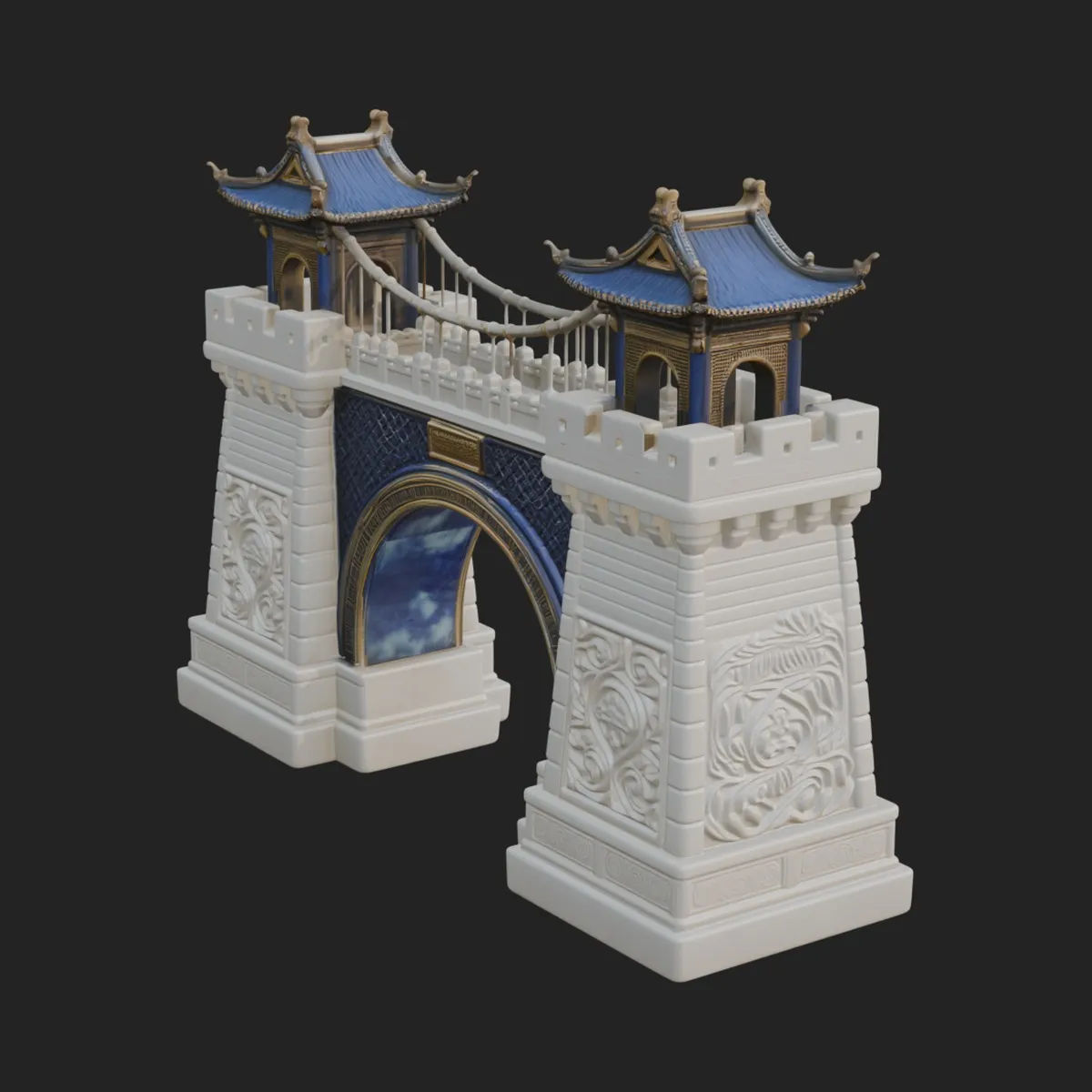Gateway Printer Chinese Gateway Arch Design 8 - 3D Print Model 3D model 3D printable ...